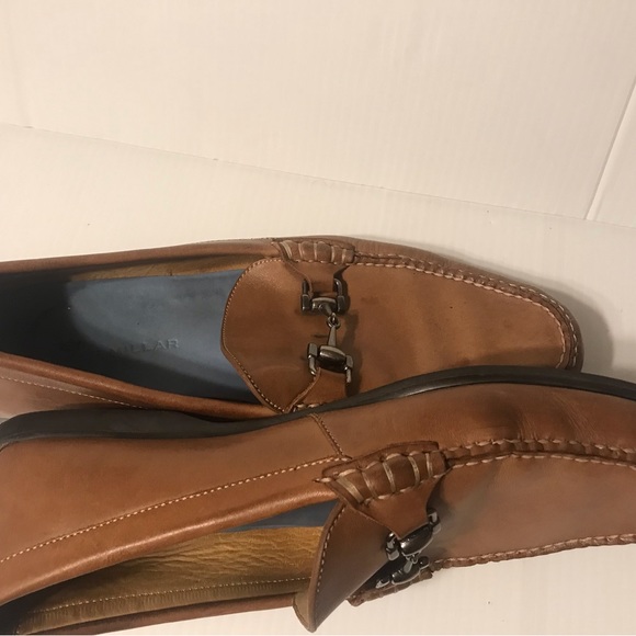 Peter Millar brown slip-on loafers leather shoes men size 10 1/2 M - Picture 11 of 12